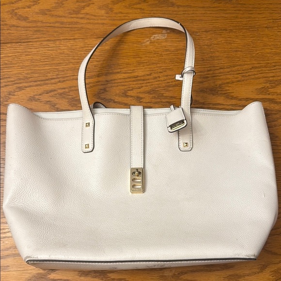 MICHAEL Michael Kors Cream Tote Bag with Gold Hardware - Picture 1 of 6